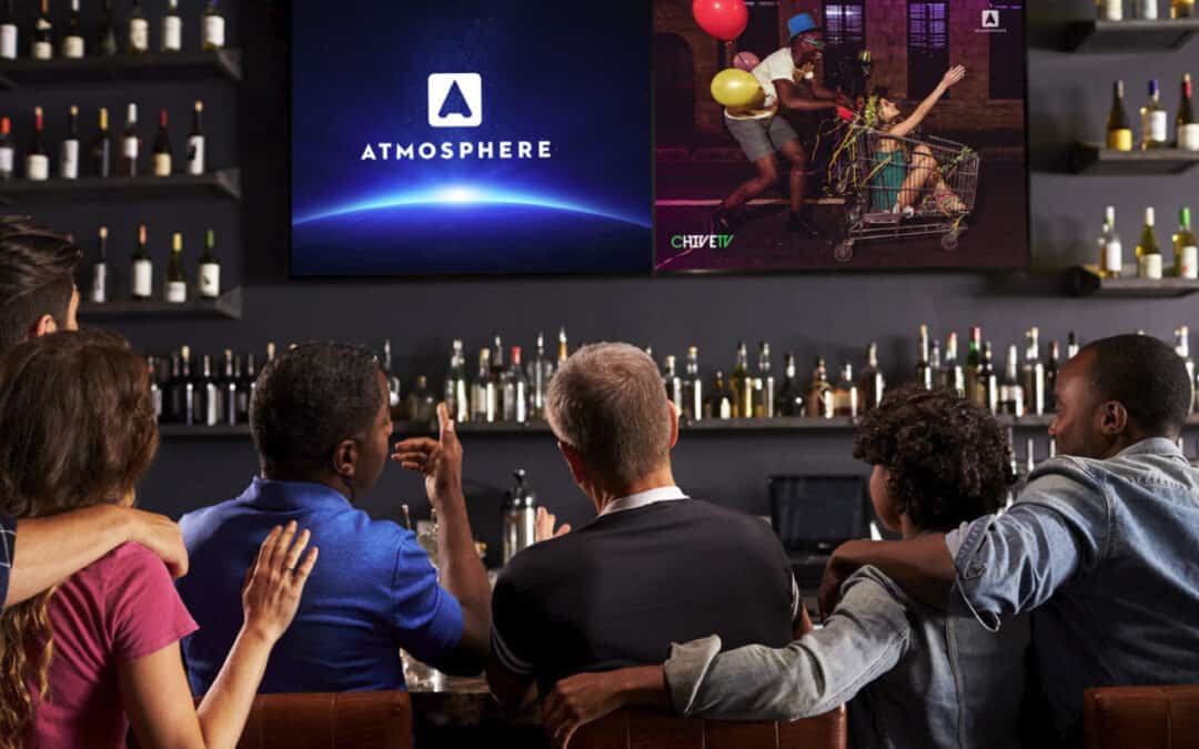 Atmosphere TV in bar scene